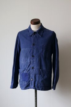 画像2: 【MITSUGU SASAKI】ビンテージリメイク×布の怪　フレンチワークジャケット（百目） (2)