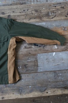 画像11: 【MITSUGU SASAKI】ビンテージリメイク アメリカ軍　コットンサテン　ワイドシャツ (11)