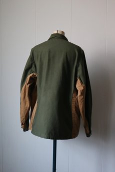 画像14: 【MITSUGU SASAKI】ビンテージリメイク アメリカ軍　コットンサテン　ワイドシャツ (14)