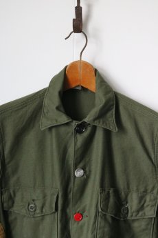 画像3: 【MITSUGU SASAKI】ビンテージリメイク アメリカ軍　コットンサテン　ワイドシャツ (3)